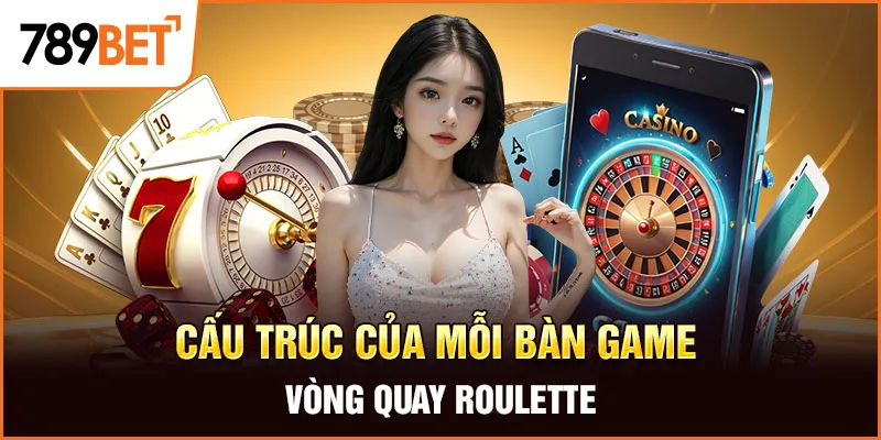 Cấu trúc của mỗi bàn game vòng quay Roulette